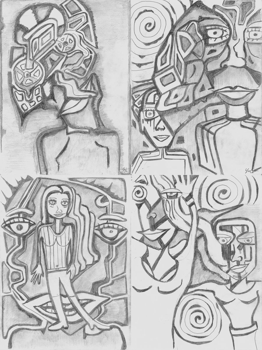 Faces and Loathing, a limited-edition composition by Yale Freedman
