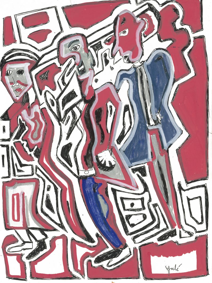 Rush Hour, a painting by Yale Freedman