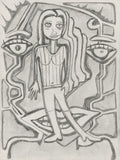 Seen, a drawing by Yale Freedman