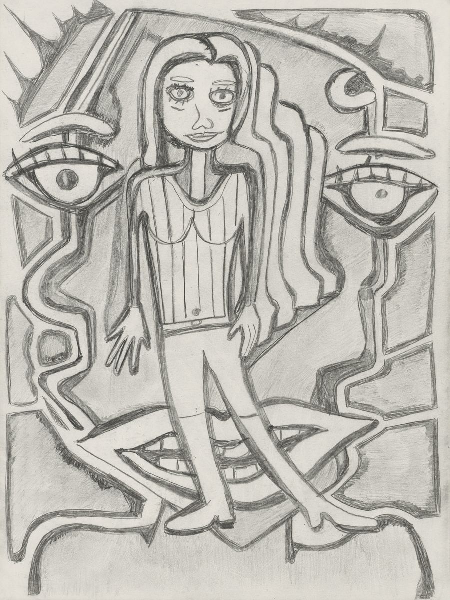 Seen, a drawing by Yale Freedman
