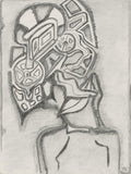 The Machine Mind, a drawing by Yale Freedman