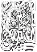 The Watcher in the Maze, a painting by Yale Freedman